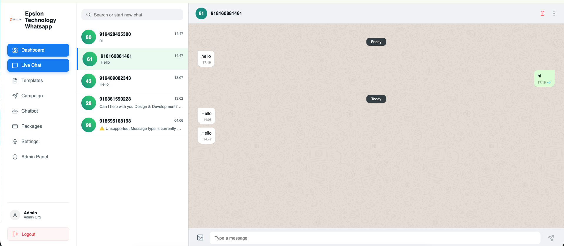 Campaign Builder Interface